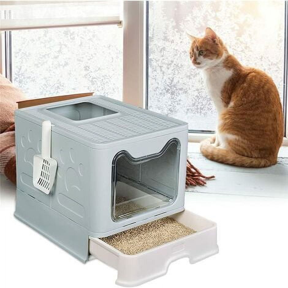 Cat Litter Box Xxl Toilet House For Cats Anti Odor Closed Litter Box ...