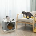 Cat Litter Case,Box Cat With Cat With Cat Free Cabin Cat Litter Box Cat