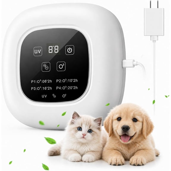 Cat Litter Deodorizer & Air Purifier, Plug In Ionic Air Freshener with Negative Ion for Litter Box, Pet Odor, Smoke,