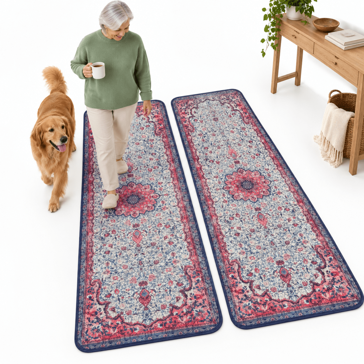 Cat Litter Mat 2 Pack 20x60 Largehine Washableping Mats For Cats Super ...