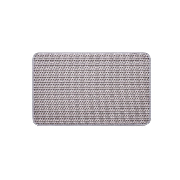 Cat Litter Mat 24x15 in, Double Layer Litter Box Mat, Non-Slip Urine-Proof, Honeycomb Design, Washable Kitty Mats for Indoor Cats & Floor Protection