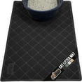 thumbnail image 1 of GORILLA GRIP Cat Litter Box Mat, Water Resistant Kitty Litter Trapping Mat, Textured Backing, Easy to Clean, Less Waste and Clean Floors, Kitten Supplies for Indoor Cats, Soft on Paws, 34x24 Black, 1 of 10