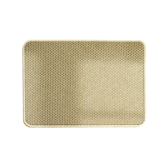 Cat Litter Mat, Cat Litter Box Mat, Waterproof Urine-Proof Non-Slip Litter Trapping Mat, Soft on Kitty Paws, Scratch-Resistant, Scatter Control, Easy to Clean (Khaki, 31x30'')