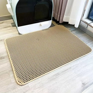 Cat Litter Mat Clearance! 16*24inch Extra Large Litter Box Mat, Double Layer Kitty Litter Trapping Mat, Urine Proof & Waterproof, Easy Clean,Machine Washable, Non-Slip Pet Litter Box Litter Filter Mat