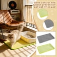 thumbnail image 1 of Cat Litter Mat Double Layer Honeycomb Litter Trapping Mat 17.7 x 11.8 Inch Waterproof Non-Slip Pet Litter Box Mat for Mess Scattering Control - Light Green, 1 of 5