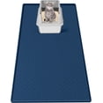 thumbnail image 1 of Cat Litter Mat, Extra Large 51" x 25.6" Silicone Mat Litter Trapping Mat for Scatter Control, Soft on Kitty Paws, Easy to Clean (Navy Blue), 1 of 13