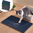 thumbnail image 1 of Cat Litter Mat Silicone 15x9 in, Waterproof Washable Litter Trapper with Raised Dots, Non-Slip Easy-Clean Mat for Litter Box, 1 of 6