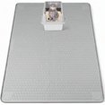 thumbnail image 1 of Cat Litter Mat XXL Extra Large 50 X 35 Silicone Mat Litter Trapping Mat For Scatter Control Soft On Kitty Paws Easy To Clean Grey, 1 of 7