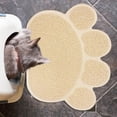 thumbnail image 1 of Cat Litter Pad - Cat Foot Pad Extra Large Cat Litter Mat Liner For Kitty Cleaning And Floor Beige, 1 of 5