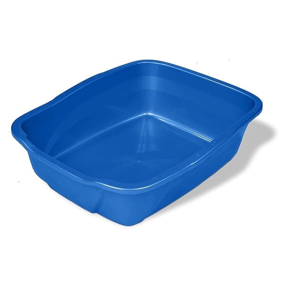 Cat Litter Pan Giant Size, Pureness Durable Plastic Litter Box - Large Cats & Multi-Cat Households, Odor Resistant, Easy Clean, Assorted Colors
