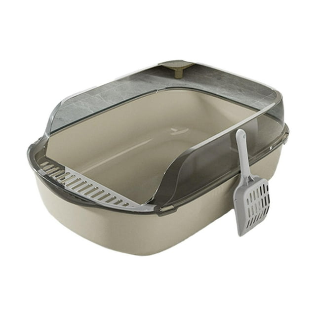 Cat Litter Pans Easy to Clean Large Pan Cage Potty Toilet Pets Litter