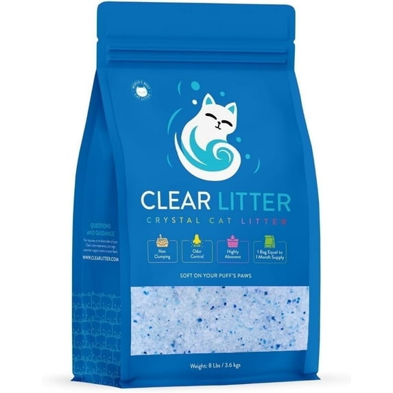 Crystal Cat Litter - Non-Clumping, Odor Control, Dust-Free - 1 Bag