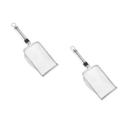 Cat Litter Scoop, 2pcs Portable Heavy Duty Stainless Steel Kitten Pooper Lifter