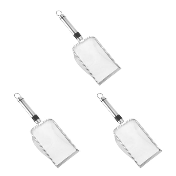 Cat Litter Scoop, 3pcs Portable Heavy Duty Stainless Steel Kitten Pooper Lifter