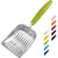 thumbnail image 1 of Cat Litter Scoop, Aluminum Alloy Sifter, Kitty Metal Scooper, Deep Shovel, Long Handle, Poop Sifting, Kitten Pooper Lifter, Durable, Heavy Duty, for Litter Box, 1 of 10