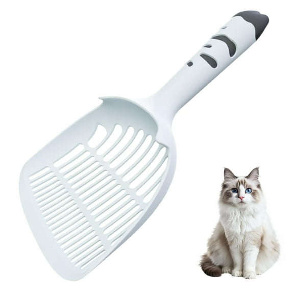 Cat Litter Scoop - Kitty Litter Pooper Scooper for Cats - Long Handled Litter Box Scooper