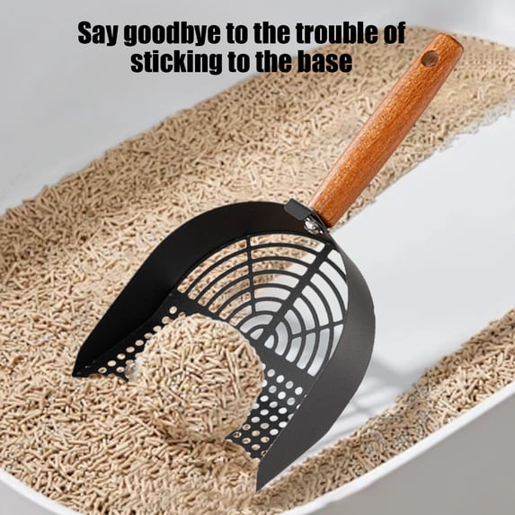 Cat Litter Scoop, Long Handle Mesh Sifter for Kitty Litter Box _ D