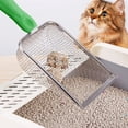 thumbnail image 1 of Cat Litter Scoop - Long Handle Scooper, Rustproof Stainless Steel Mesh, Non-Slip Grip, Deep Shovel Sifter for All Litter Types, Easy Clean Kitty Waste Litter for Litter Box, 1 of 7