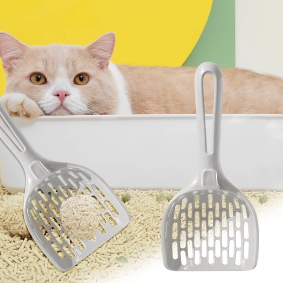 Cat Litter Scoop Mesh Sifting Spoon for Clumping Litter - Plastic Poop ...