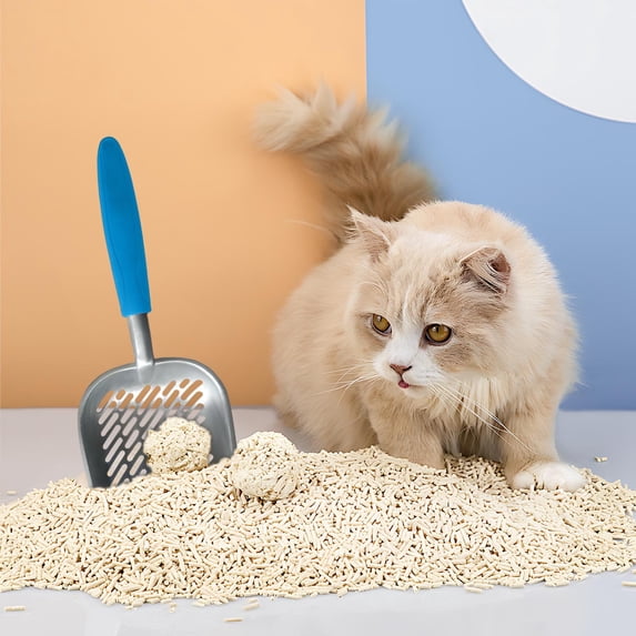 Cat Litter Scoop, Stainless Steel Deep Shovel for Litter Box _ H
