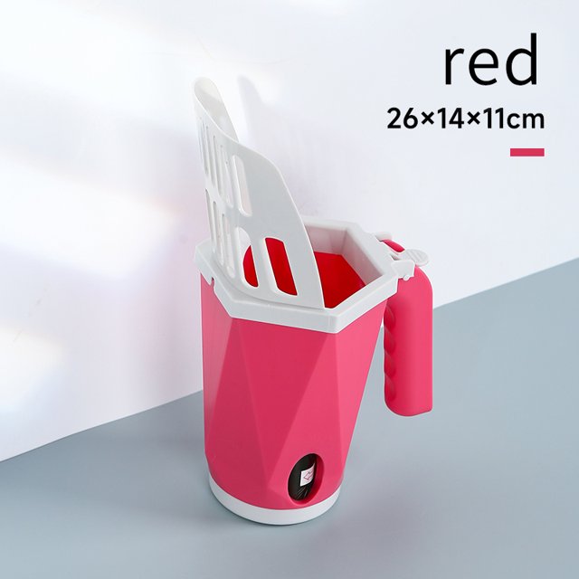 Cat Litter Scoop with 20 Waste Bag Integrated Detachable Deep Cat