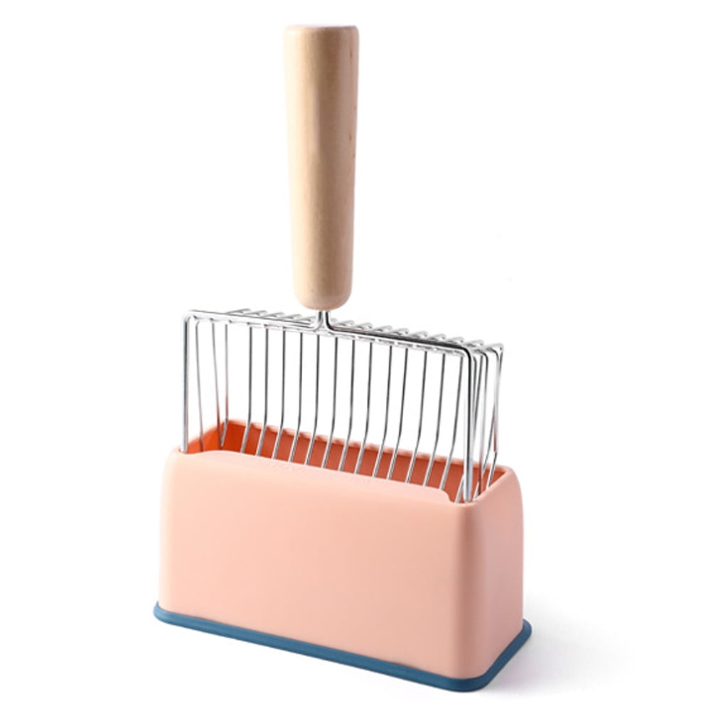 Cat Litter Scooper Metal with Cat Litter Scoop Holder Deep Cat Sifter