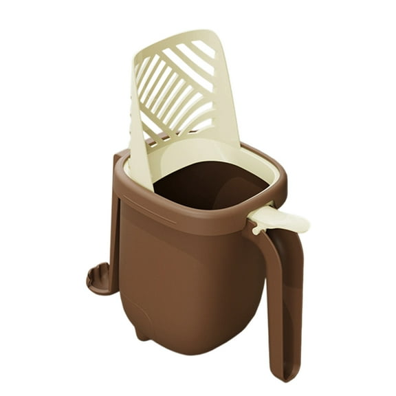 Cat Litter Scooper with Holder, Large All-in-one Portable Shovel