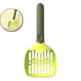 thumbnail image 1 of Cat Litter Shovel with Fine 7-8mm Holes for Clumping Litter, Durable Plastic Scoop with Hanging Hole, Green, 26x11cm, 1 of 7