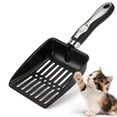 thumbnail image 1 of Cat Litter Scoop, Heavy Duty Metal Litter Scoop, Stainless Steel Scoop for Cats, Black, 1 of 7