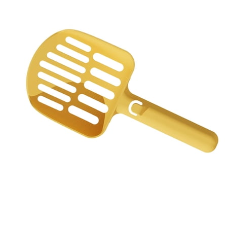 Cat Litter Spoon Kitty Litter Tray Scoops Cat Sand Spoon Pet Cleaning Tool Yellow