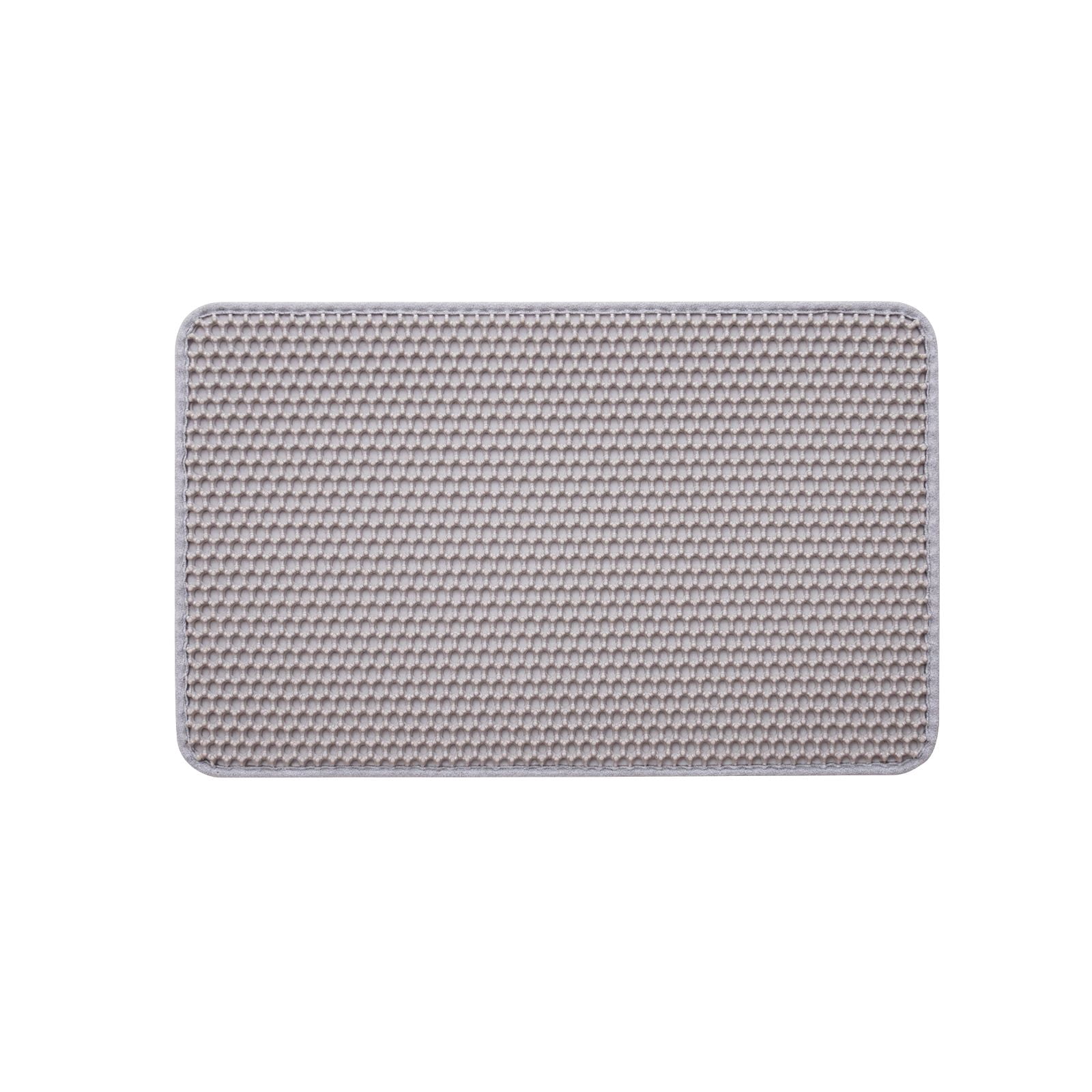 Cat Litter Trapping Mat 24"x15" - Double Layer Honeycomb Design, Non-Slip & Urine-Proof - Waterproof Litter Box Mat for Kitty Litter Tracking Control - Easy to Clean, Durable Floor Protection