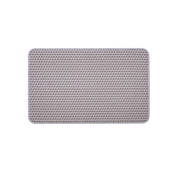 Cat Litter Trapping Mat 24"x15" - Double Layer Honeycomb Design, Non-Slip & Urine-Proof - Waterproof Litter Box Mat for Kitty Litter Tracking Control - Easy to Clean, Durable Floor Protection