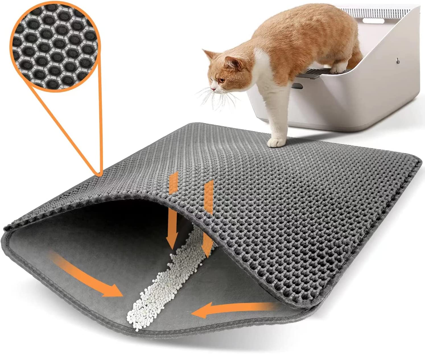Drymate Jumbo Cat Litter Mat 100 Phthalate and BPA Free; Machine