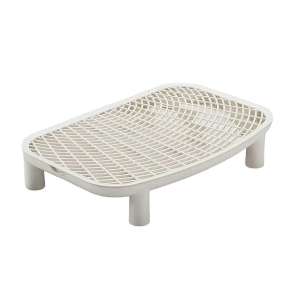 Cat Litter Trapping Mat, Waterproof Cat Mats for Litter, Easy Clean, Non-Slip, for Indoor Cat, Washable White
