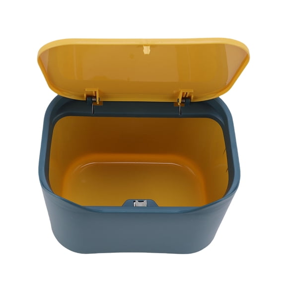 Cat Litter Trash Can with Press Type Lid Small Pet Waste Disposal Bin Multifunctional Garbage Container for Home