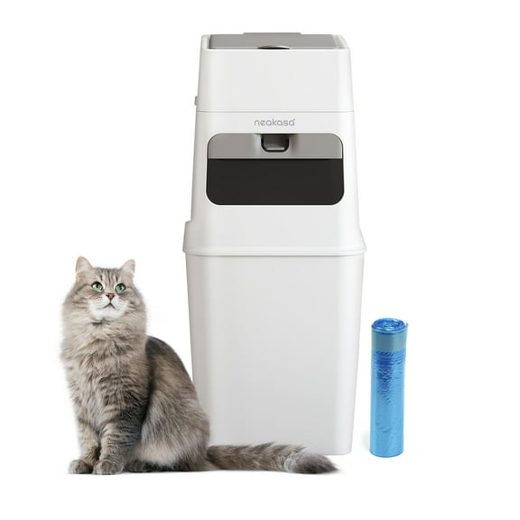 Neakasa PooGuard Cat Litter Disposal System - 9.2L Odor-Control Trash Can, White