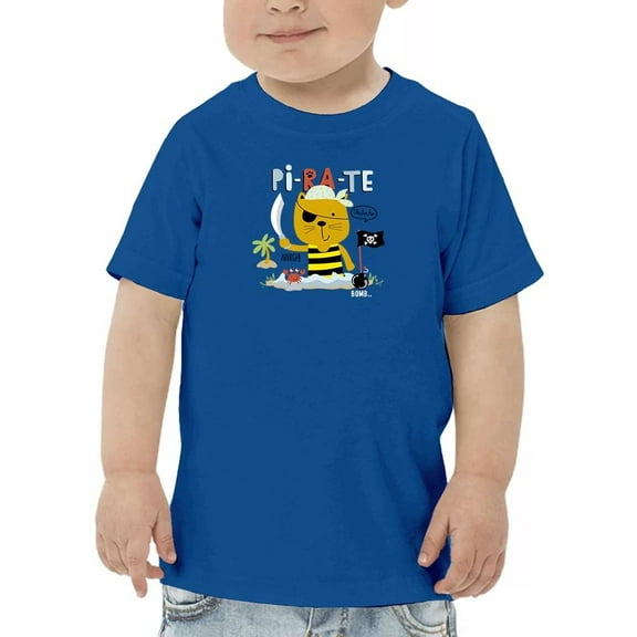 Cat Little Pirate Animal T-Shirt Toddler -Image by Shutterstock, 4 Toddler