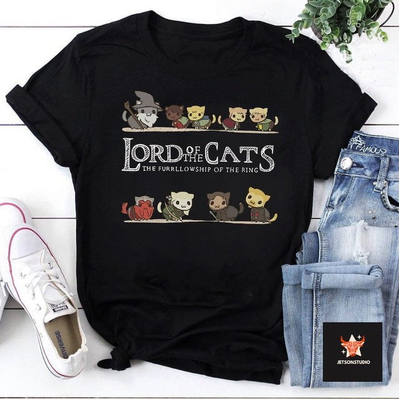 Cat Lord of The Cats Tshirt Funny Kitten Unisex Form Tshirt, Lord Of
