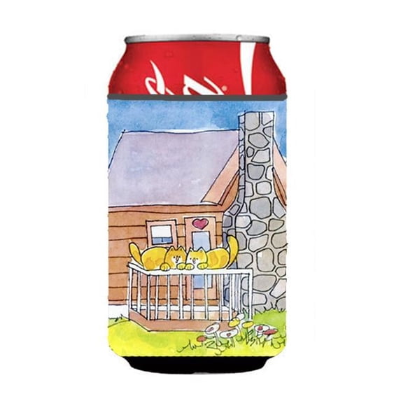 Cat Love At The Log Cabin Can Or Bottle Hugger