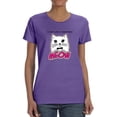thumbnail image 1 of Cat Love Is Everlasting Meow Shaped T-Shirt Women -Image by Shutterstock, Female Small, 1 of 4