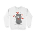 thumbnail image 1 of Cat Love Rules Valentine's Day Sweatshirt, 1 of 10