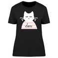 thumbnail image 1 of Cat Love Striped Cat T-Shirt Women -Image by Shutterstock, Female x-Large, 1 of 2