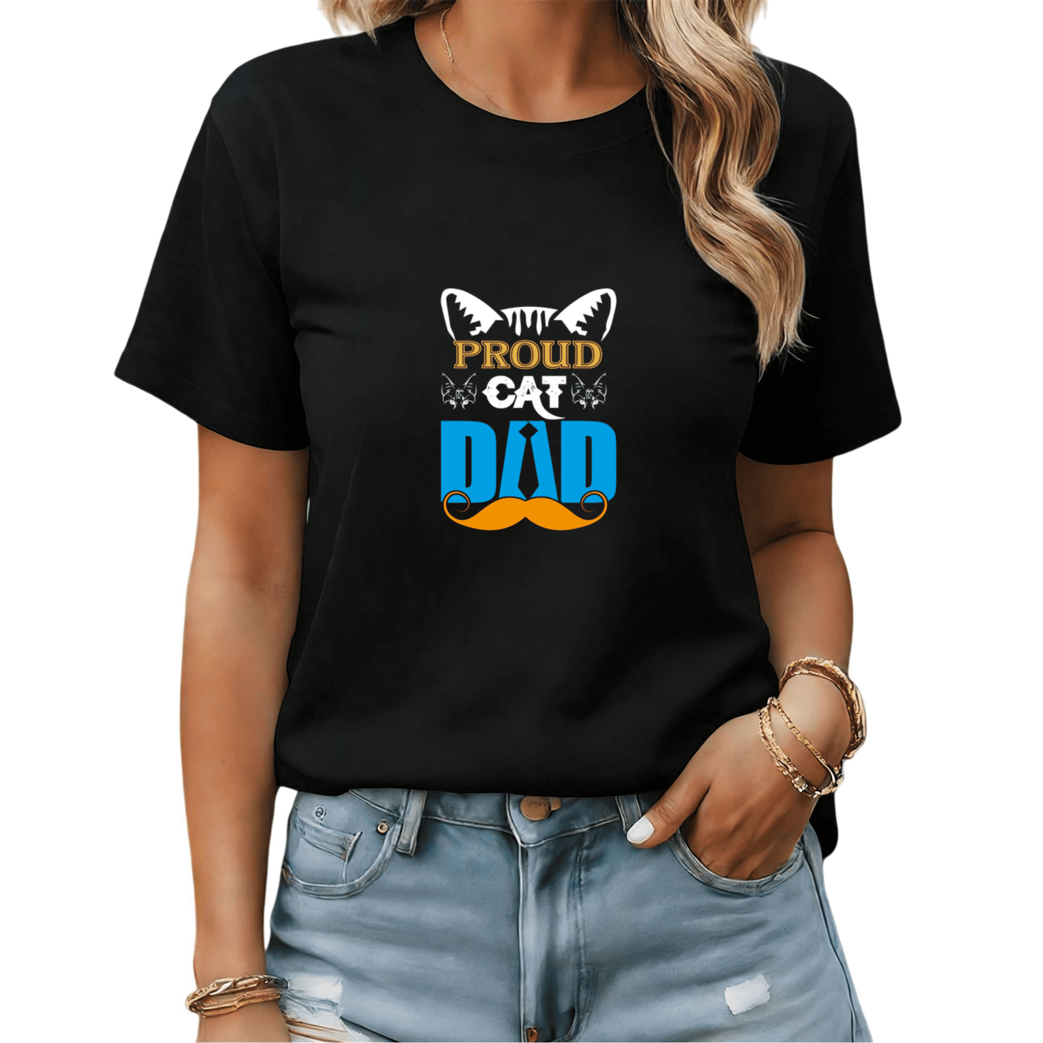 Cat Lover Best Cat Dad Ever Vintage Cat Graphic Tees Mens T shirt ...