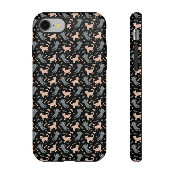 Cat Lover Black iPhone 15 Case-iPhone Case-iPhone 14 Case-iPhone Case