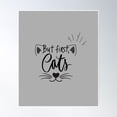 thumbnail image 1 of Cat Lover Cat Day Poster Wall Art, Modern Wall Decor, 8x12 UNFRAMED, 1 of 3