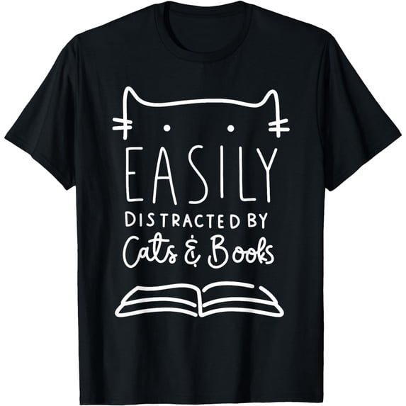 Cat Lover, Cats And Books, Book Lover, Reading Lover, Cat T-Shirt mens t shirt,black,women,funny,misfits,men,journey,t-shirt