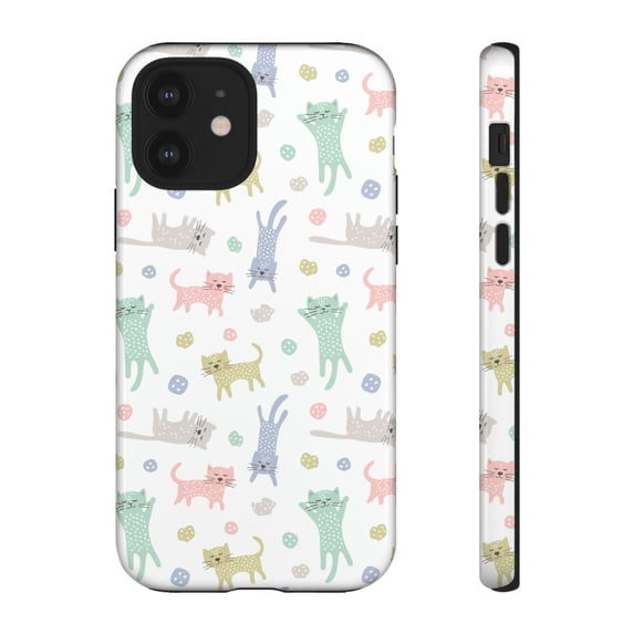 Cat Lover Colorful iPhone 15 Case-iPhone Case-iPhone 14 Case-iPhone