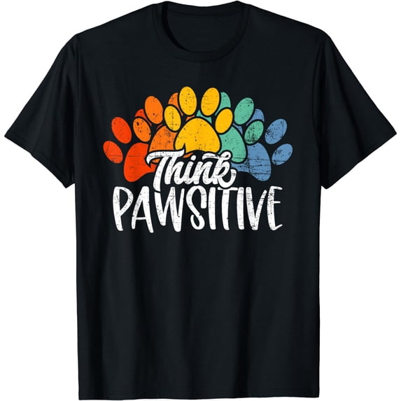 Cat Lover, Funny Dog Lover, Pawsitive, Dog Pun, Cat Pun, Dog T-Shirt