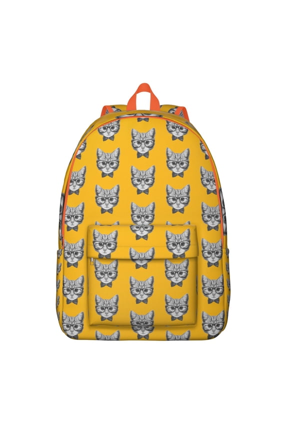 Cat Lover Gift Backpack, Funny and Cute Pet-Themed Laptop Bag with Waterproof Fabric and Multi-Pocket Storage