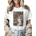 thumbnail image 1 of Cat Lover Gift Rage Consumes Me Funny Cat Graphic Tees Women's Meme Tshirt, 1 of 4